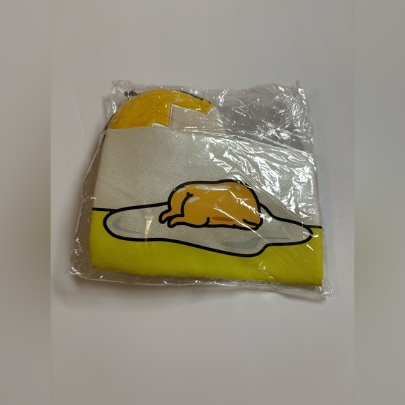 Sanrio Gudetama Yellow and White Pouch and change purse - Picture 3 of 5